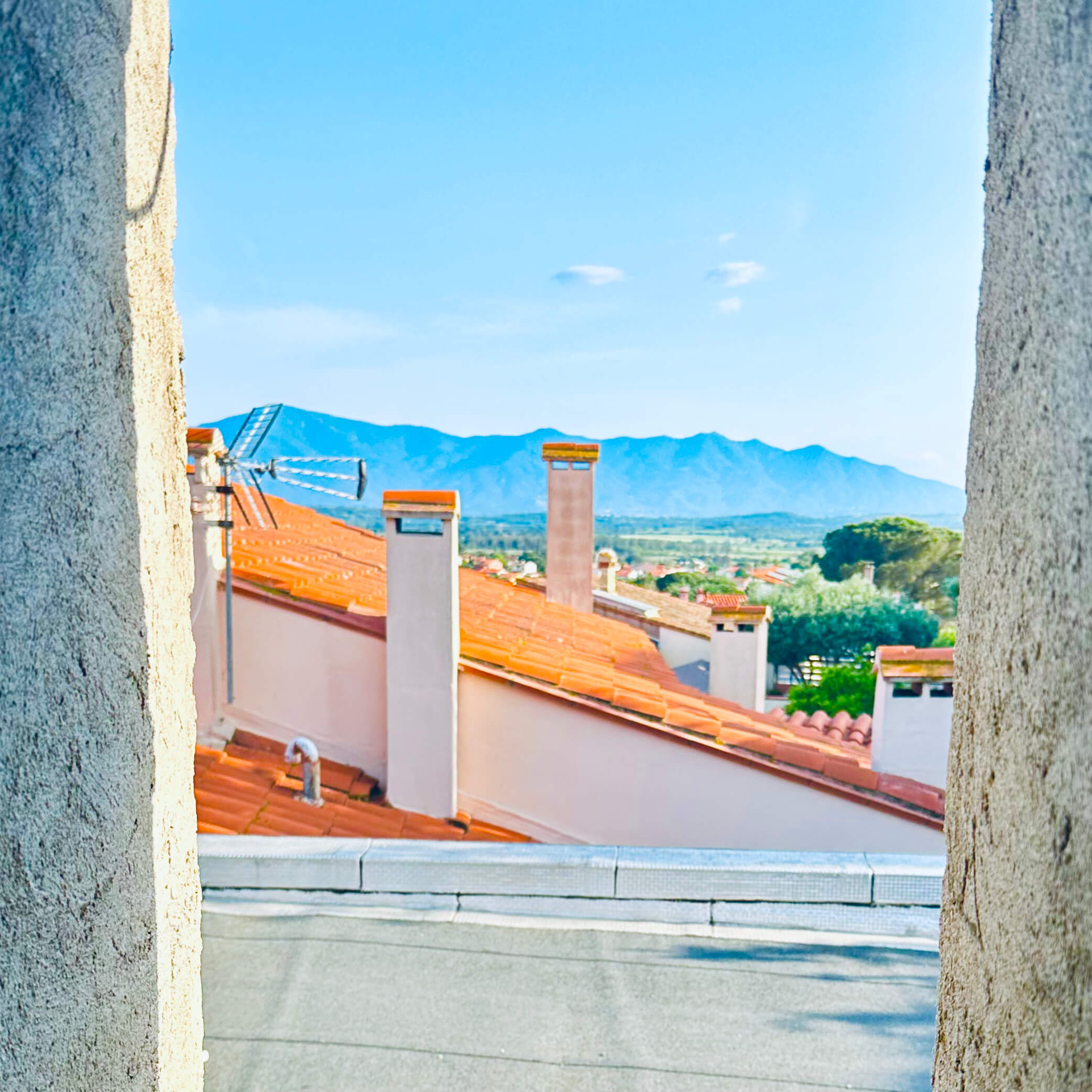 Le Nid · vue montagne depuis la fenêtre